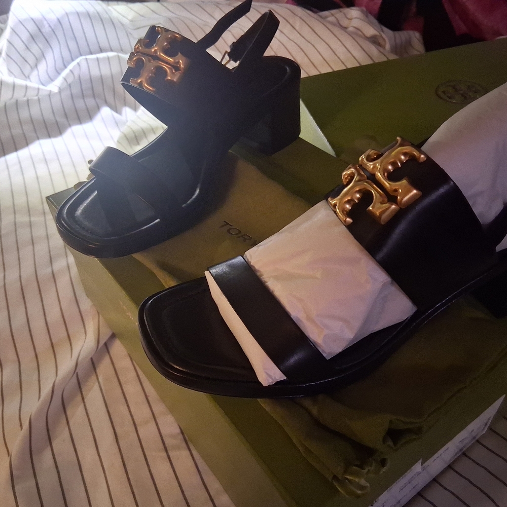Size 8 Black Tory Burch Shoes